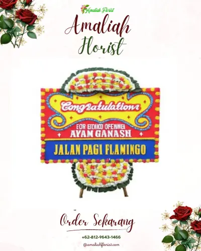 Bunga Papan Congratulation di Temiyang